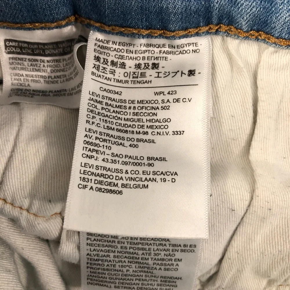 Levi's 541 Jeans Men's Size 42x30 Denim Blue Light Wash Straight Big E (40x28)